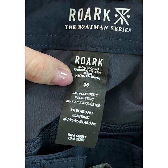 Roark The Boatman 17 Navy Cordura Men's Activewear Shorts Size 36 - Picture 4 of 5